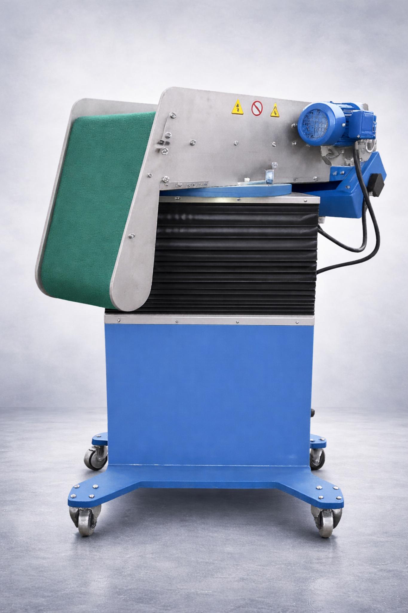 Scaricatore per buratto rotante